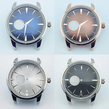 40mm Watch Case nh38 Case Arch Glass Silver Rose Gold Cocktail Case for NH38 Movement fit 35mm Dial