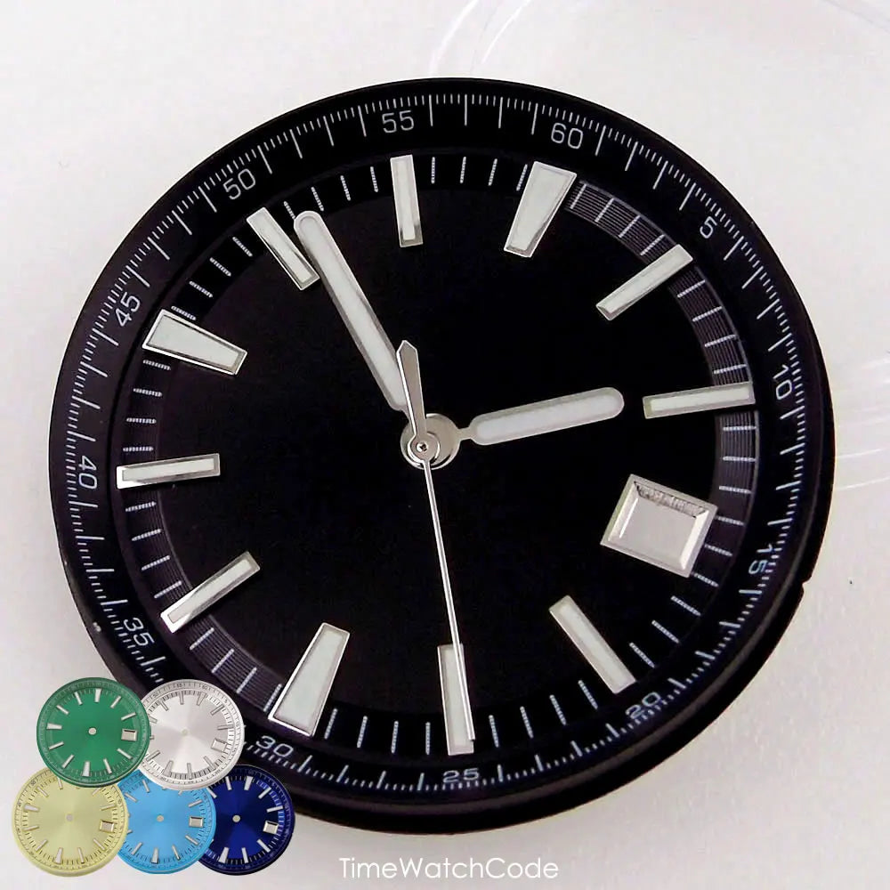 33mm Watch Dial Luminous for Overseas Men Watch Modified Accessories Fit for NH35 NH36 NH38 4R35 4R36 Automatic Movement