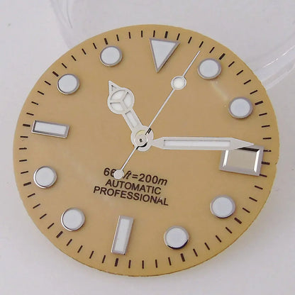 SUB MOP Watch Dial 29mm for NH 35 NH 36 D iver Watch Parts Black/Orange/White 3.8/3 dial feet  Green Luminous