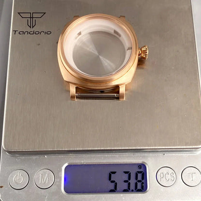 Radiomir Case Cusn8 Solid Bronze Square 42mm Automatic Watch Case Sapphire Fit NH35 NH36 NH34 ETA2824 PT5000 Men's Wristwatch Mod Accessories