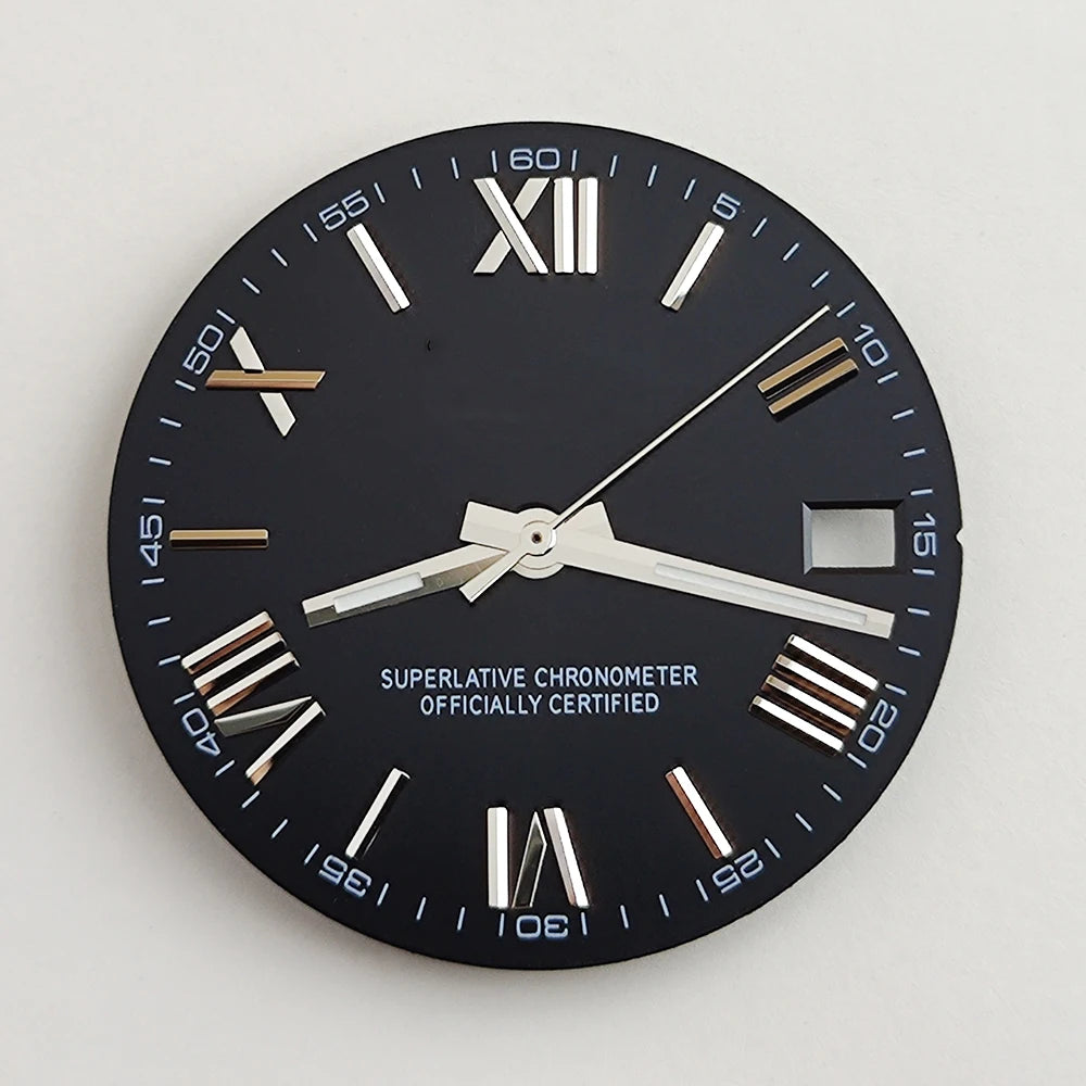 28.5mm NH35 dial Roman dial S Dial Modified Dial for NH35/NH36 Automatic Movement Watch accessories