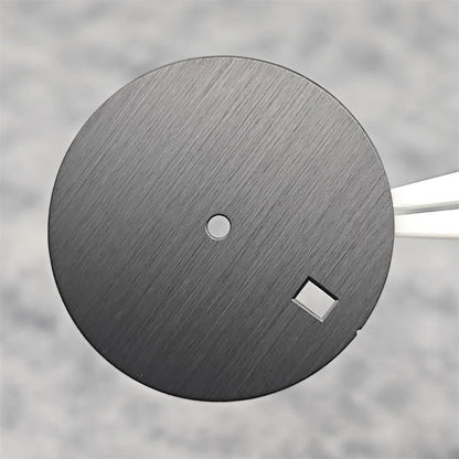30.5mm Watch Dial DIY Vertical Texture Surface with Date Faces for PP Case Watch Accessories for NH35A / 4R35 Movement