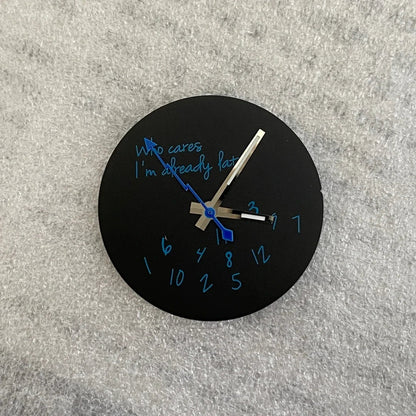Modified Blue Log Hands + Watch Dial Set 28.5mm DIY Watch Faces Fits NH35/4R36 Movement Who Cares Lt's Already Late Accessories