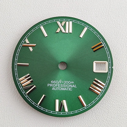 28.5mm NH35 dial Roman dial S Dial Modified Dial for NH35/NH36 Automatic Movement Watch accessories