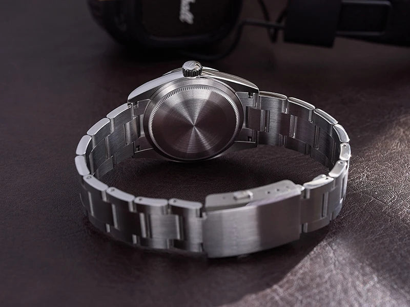 Baltany 36MM Explorer Watch Man S4056 NH38 Automatic Mechanical Watch  Waterproof 20Bar Stainless Steel Bracelet Retro Watches