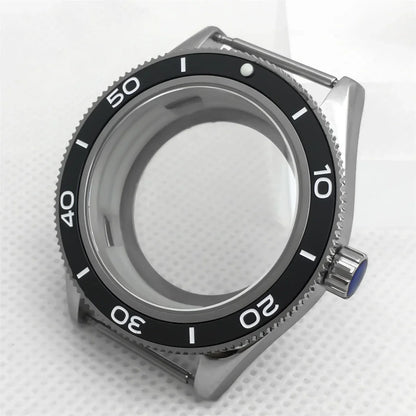 Fifty Fathom Case 41.5mm stainless steel case ceramic bezel sapphire glass with NH35 36 NH34 ETA2824 PT5000 movement watch replacementparts