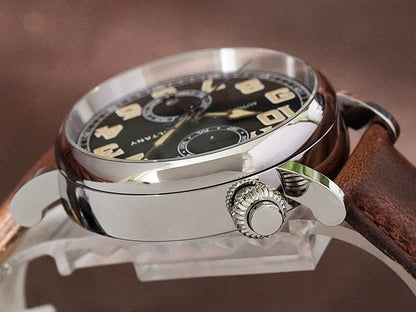 Customizable Baltany 41mm Polit Watch Man S6047 5ATM AR Sapphire Homage A-7 1935 Avigation Miyota 9122 Automatic Swiss Lume