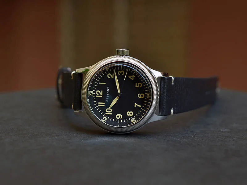 Baltany 38MM A11 Military Automatic Watch Man S2031B Sapphire Crystal 10ATM Stainless Steel NH38 Retro Mechaincal Wristwatches