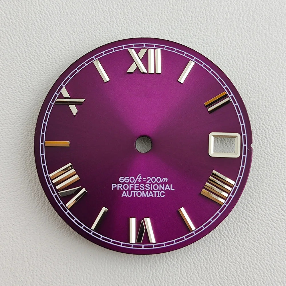 28.5mm NH35 dial Roman dial S Dial Modified Dial for NH35/NH36 Automatic Movement Watch accessories