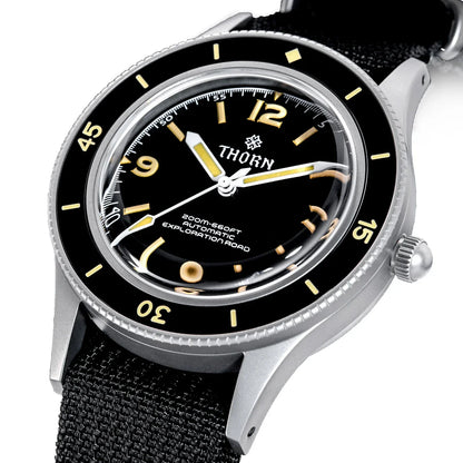 NH35 movt 50 Fathoms Watch THORN SHY033  40MM C3 lume AR Mineral Glass