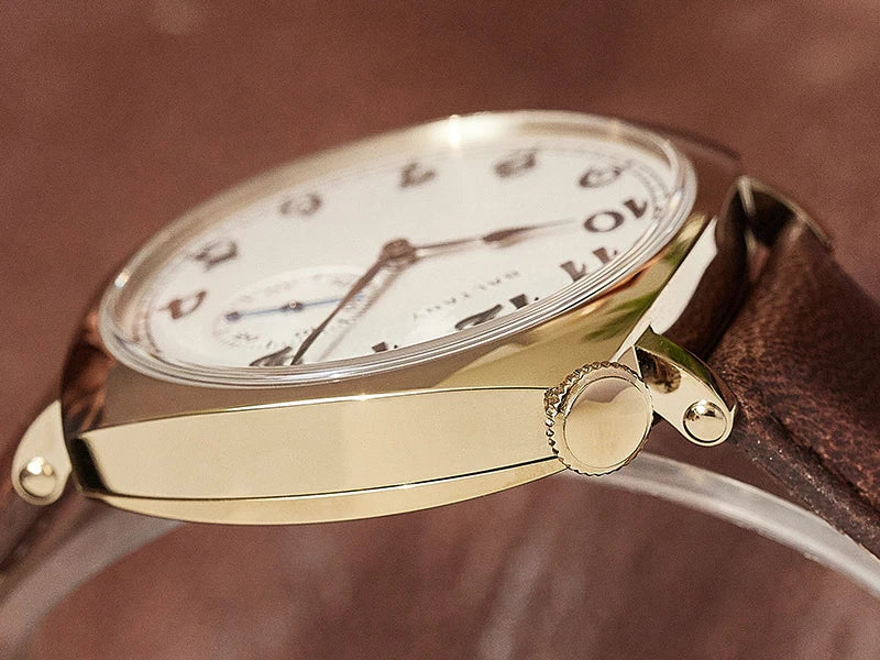 Baltany Dress Watch Man 4046G ST1701 Automatic Gold Case Stainless Steel Square Retro 1921 Homage Mechanical Wristwatch Man