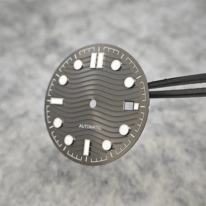 31mm Watch Dial Watch Parts Retrofit Green Luminous Faces for 2813/8215/821A/2836 Automatic Movement Dial Repair Parts