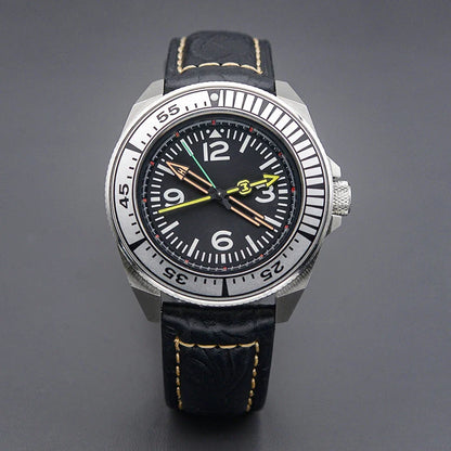 Sterile King Samurai Watch C3 Luminous Sapphire NH35 Automatic Diver 20Bar 43MM