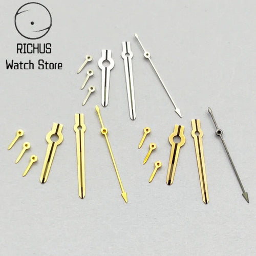 VK63 Watch Hands Silver/Gold/RoseGold Blue Luminous Fit VK63 Quartz 6-Hands Movement Watch Accessories