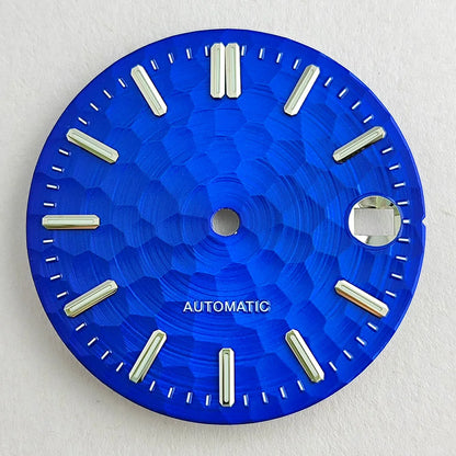 New 28.5mm NH35/NH36 dial watch dial S dial green luminous suitable for NH35/NH36 movements watch accessories repair to