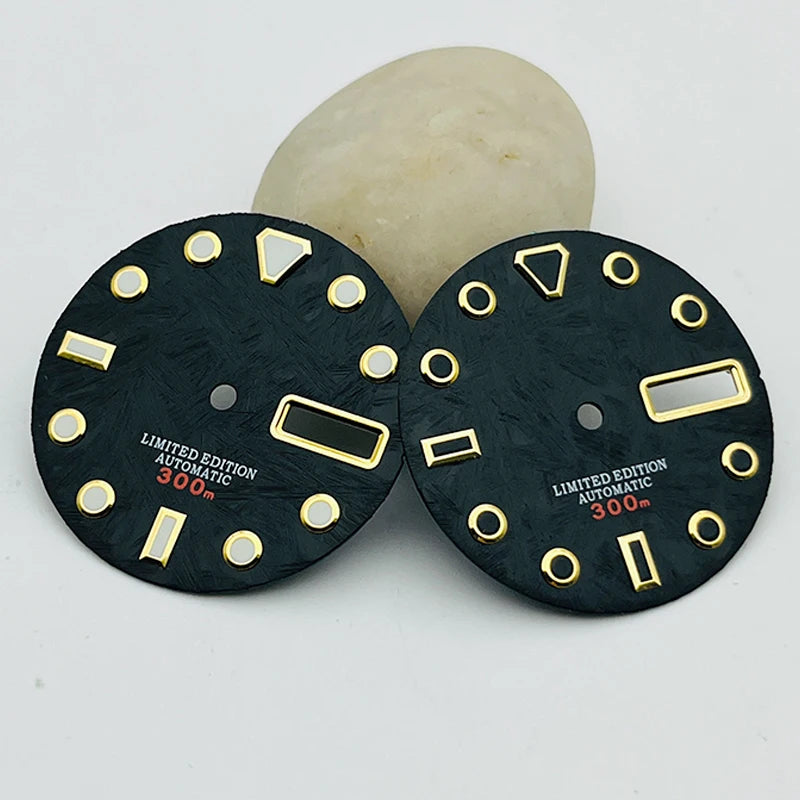 New 28.5mm Watch Dial Fit NH35 NH36 7S26 Automatic Movement for SKX007 SKX009 SKX173 SRPD Turtle Abalone Tuna Canne Diver Watch