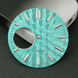 NH38 Watch Dial  man watch Custom logo dial green luminous suitable for NH38 movement watch accessories