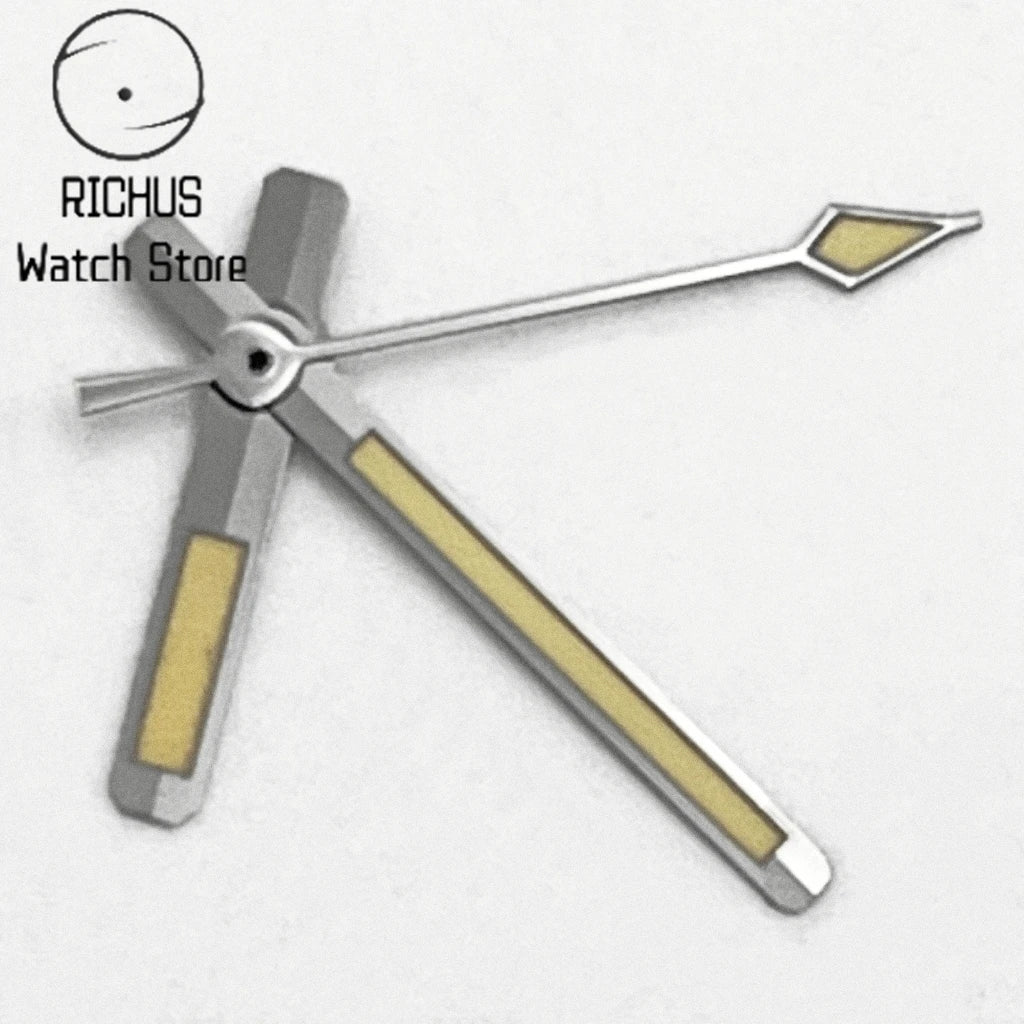 NH35 Watch Hands Green Luminous Gun Color Hands Fit NH35 NH36 Automatic Movement Watch Accessories