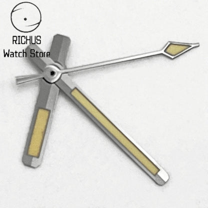 NH35 Watch Hands Green Luminous Gun Color Hands Fit NH35 NH36 Automatic Movement Watch Accessories