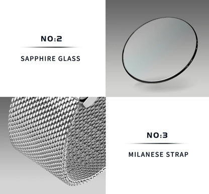 Cadisen C8224 Minimalist C3 Luminous Miyota 8215 AR Sapphire 5ATM Mesh strap 40MM