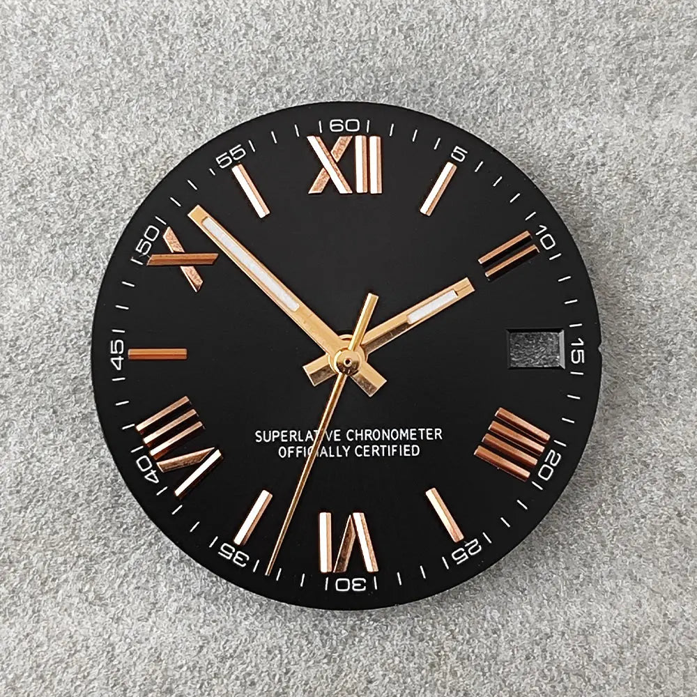 28.5mm NH35 dial Roman dial S Dial Modified Dial for NH35/NH36 Automatic Movement Watch accessories