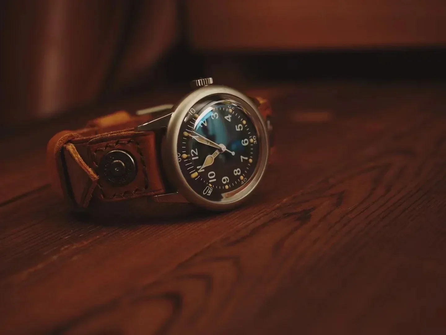 THORN SHY040 A11 Titanium Pilot Watch Military Retro NH35 AR Sapphire Luminous bullet in the back