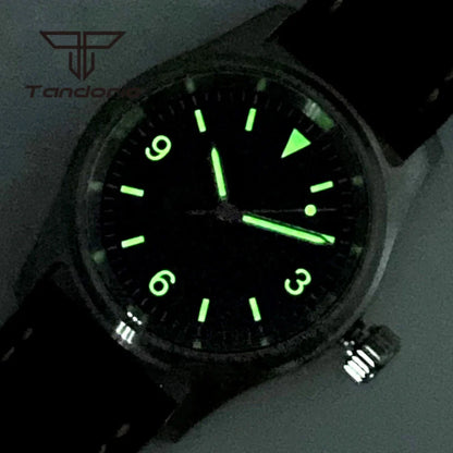 Tandorio 36mm Pilot Watch TD140B PT5000 NH35A Movement 20bar Sapphire