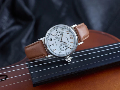 Baltany Pilot Watch Men S6048 9122 Automatic Watch Hardening Process Vickers 500HV Waterproof Luxary Mechanical Wristwatch Man