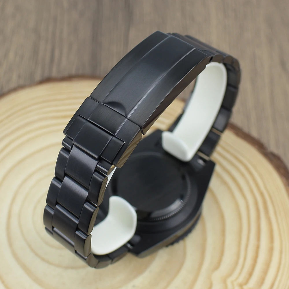 40mm NH35 Accessories Watch Case bands Sapphire for NH35 NH36 NH34 NH70 8215 2824 PT5000 Movt Black Yacht Ceramic bezel insert