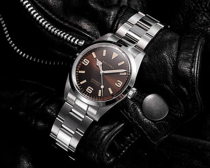 Baltany 39MM Explorer Watches Man S4035 NH38 Automatic Stainless Steel Bracelet Waterproof 200m Luxury Mechanical Wristwatch Man