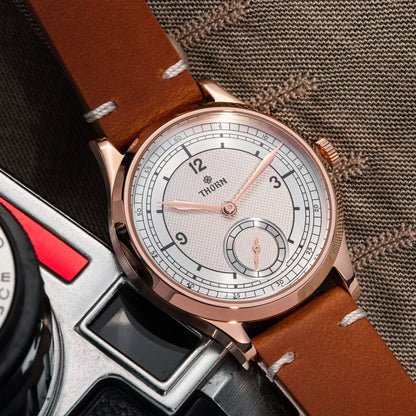 THORN Too1  quartz Sub Second Watch 37mm Case 3ATM AR Sapphire Pilot