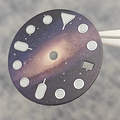 NH35 Watch dial starry sky lunar star Watch faces with Green Luminous Conversion Watch Accessories for NH35 / NH34 Movement