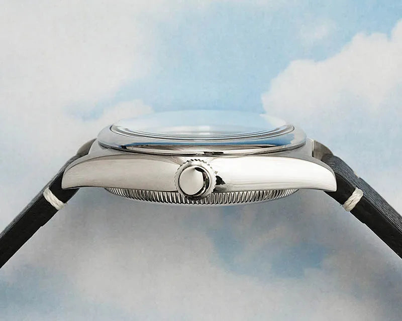 Baltany 36mm Dress Watches S4042 Customizable AR Sapphire Crystal 10Bar  Moon phase Wristwatches Swiss Lume