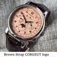 C pink dial silver