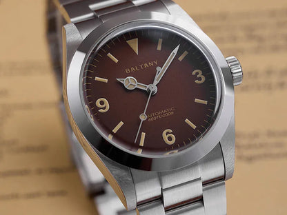 Baltany 36MM 1963 Explorer Watch Man S4066 Sapphire 200M Waterproof Stainless Steel Bracelect Vintage NH38 Auto Dress Watches