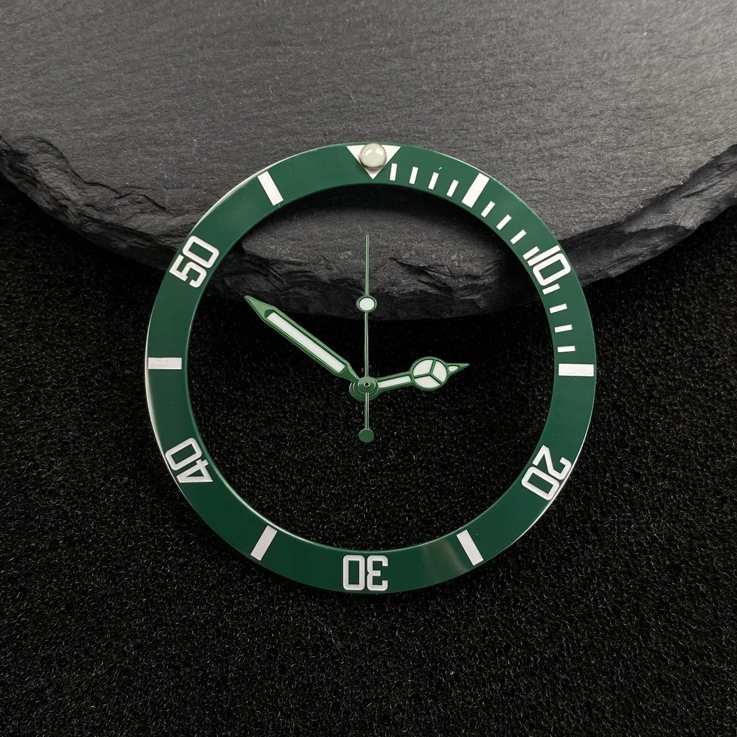 NH35 38-30.5mm bezel insert red Hands Watch Hands Blue Green Luminous Red Green Blue Hands For NH35/36/4R/7S Movement Watches Parts