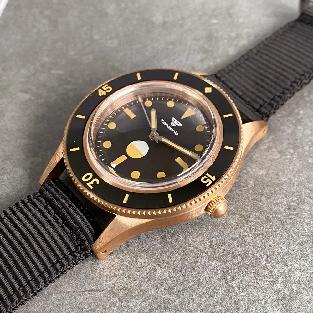 Tandorio 50 fathoms CUSN8 Bronze Diver TD234 40mm NH35 PT5000 Domed Sapphire 20ATM