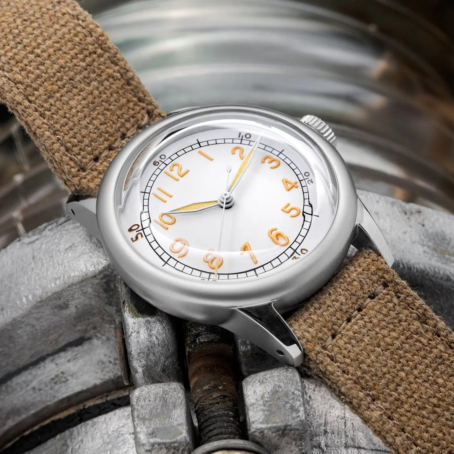 THORN SHY040 A11 Titanium Pilot Watch Military Retro NH35 AR Sapphire Luminous bullet in the back