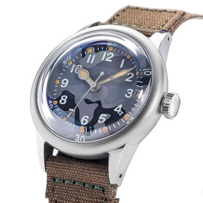 THORN SHY040 A11 Titanium Pilot Watch Military Retro NH35 AR Sapphire Luminous bullet in the back