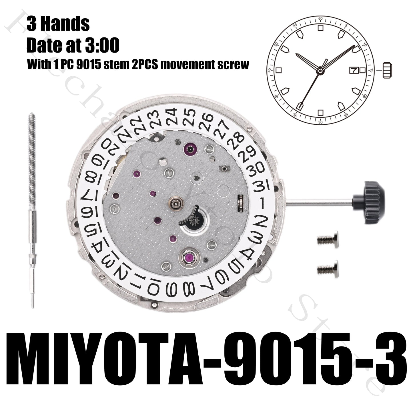 Genuine 9015 Movement Japanese Miyota 9015 Movement