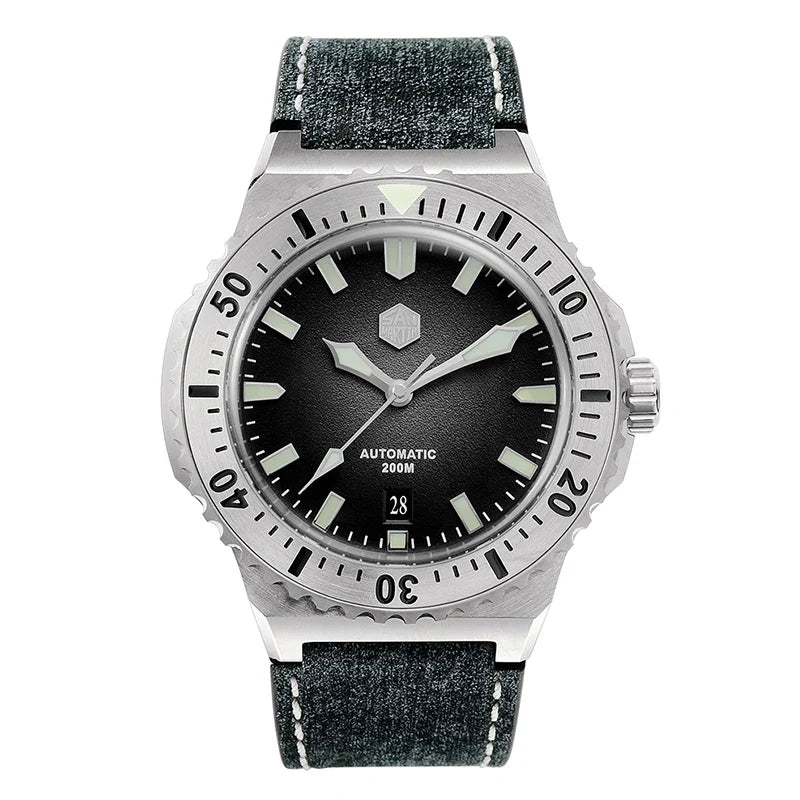 San Martin Diver SN0055G 42mm PT5000 SW200 Automatic Watch AR Sapphire 20Bar BGW-9 Lume