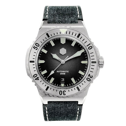 San Martin Diver SN0055G 42mm PT5000 SW200 Automatic Watch AR Sapphire 20Bar BGW-9 Lume