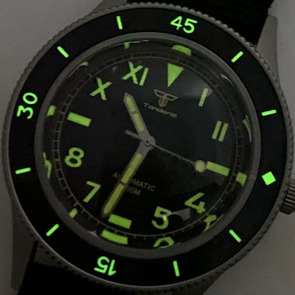 Tandorio Fifty FATHOMS Diver TD223 20bar NH35 PT5000 Sapphire 40mm