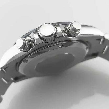 Corgeut 2069 Chronograph watch Panda Daytona 24 hours VK63 Quartz Hardlex 10Bar 39MM