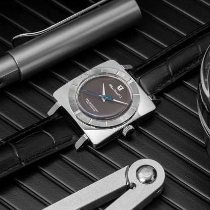 THORN T016 Square Watch 34MM PT5000 Dress Sapphire Pot lid Bubble Mirror 5ATM Fashion