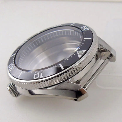 42.5mm Domed Sapphire Glass 20ATM Diver Watch Part SBDX001 Case fit NH35 NH36 ETA2824 Auto For Men Watch 3.8 o'clock