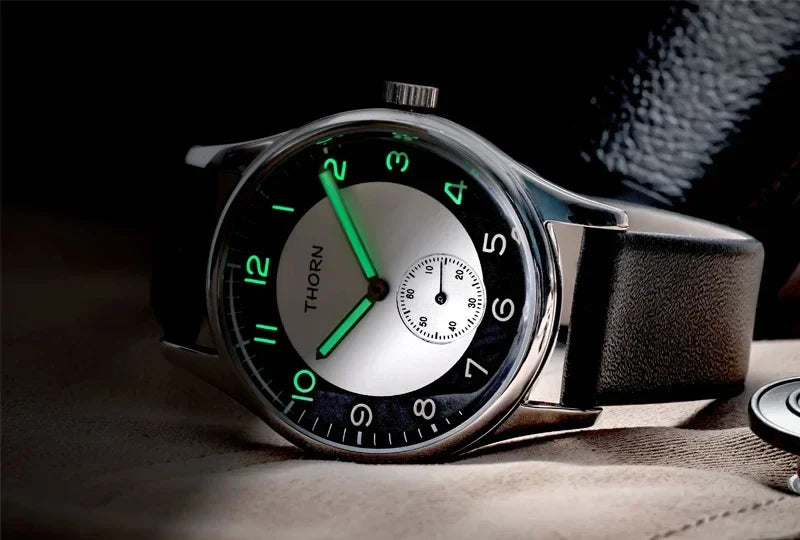 THORN SHY021 38MM Japan Quartz Movement Sterile Dial K1 Glass 5ATM Luminous Sub Second