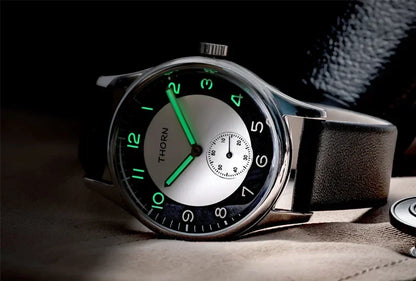 THORN SHY021 38MM Japan Quartz Movement Sterile Dial K1 Glass 5ATM Luminous Sub Second