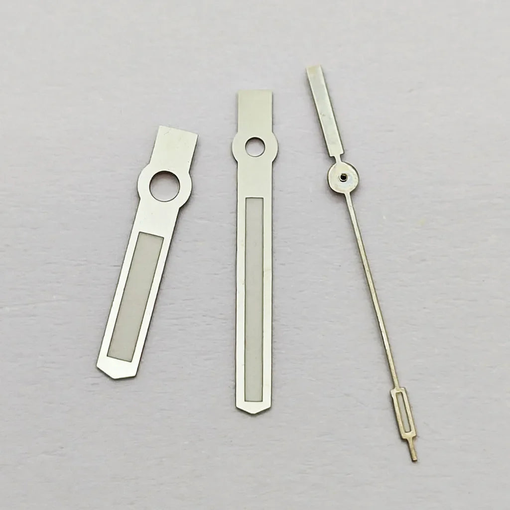 Wide blade Silver Watch Hands Fit NH35 NH36 PT5000 ETA 2836 2824 DG2813 3804 Miyota 8215 8205 821 Movement Watch Accessories