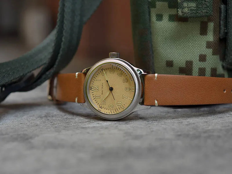 Baltany 38MM A11 Military Automatic Watch Man S2031B Sapphire Crystal 10ATM Stainless Steel NH38 Retro Mechaincal Wristwatches